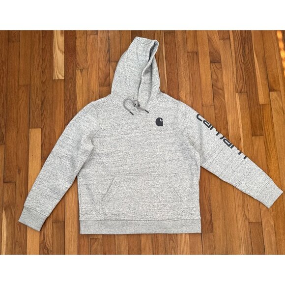 Carhartt Other - Carhartt Boy's Hoodie Relaxed Fit Logo Gray Size XL (16-18)